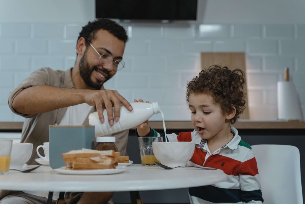 petit déjeuner des enfants