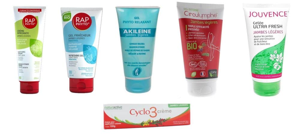 crèmes pour jambes lourdes