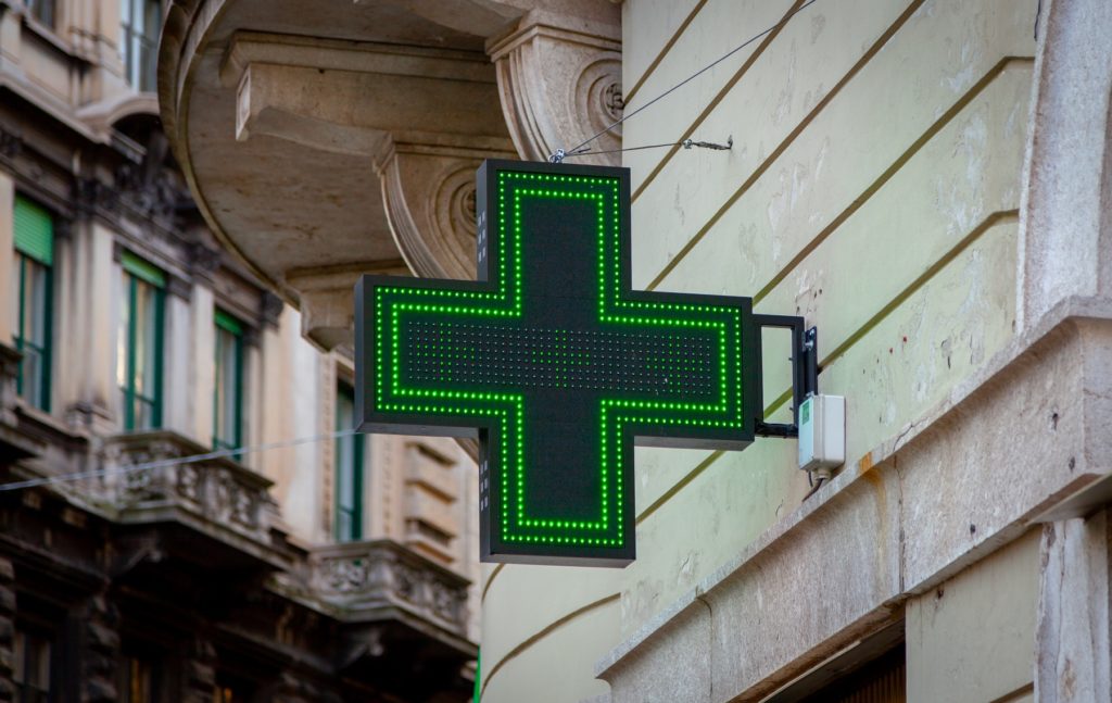 Croix de pharmacie officine