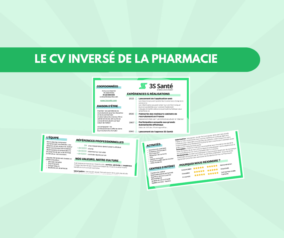 CV inversé pharmacie